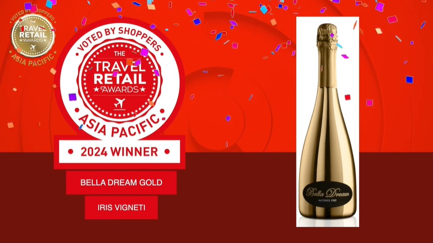 Our Bella Dream Gold continues to triumph, recognized as the best alcohol-free product in both 2023 and 2024!