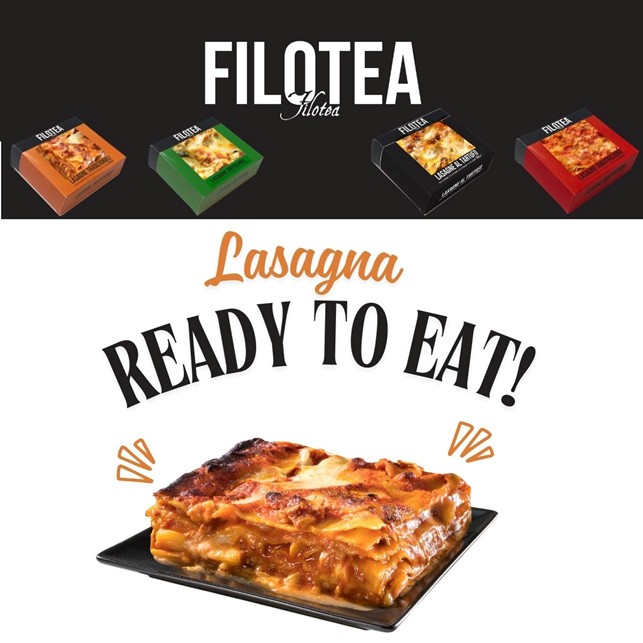 When excellence meets practicality, Filotea’s ready-to-eat lasagna wins everyone over! 🇮🇹🍽️